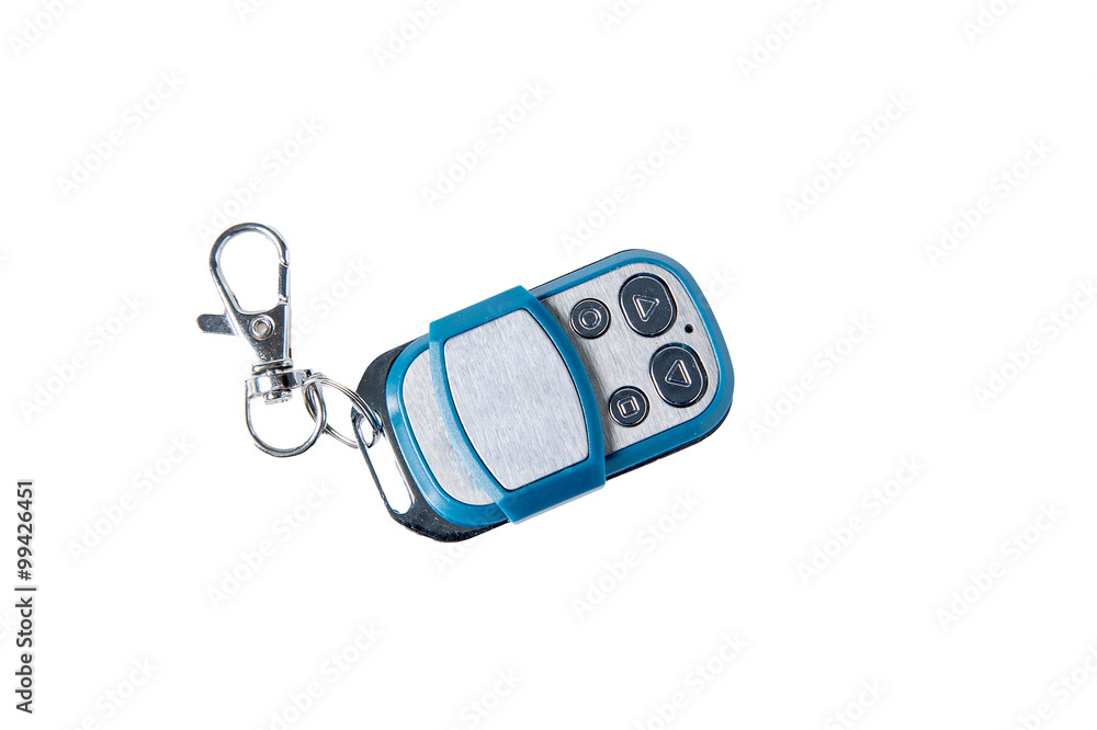 remote control on white background