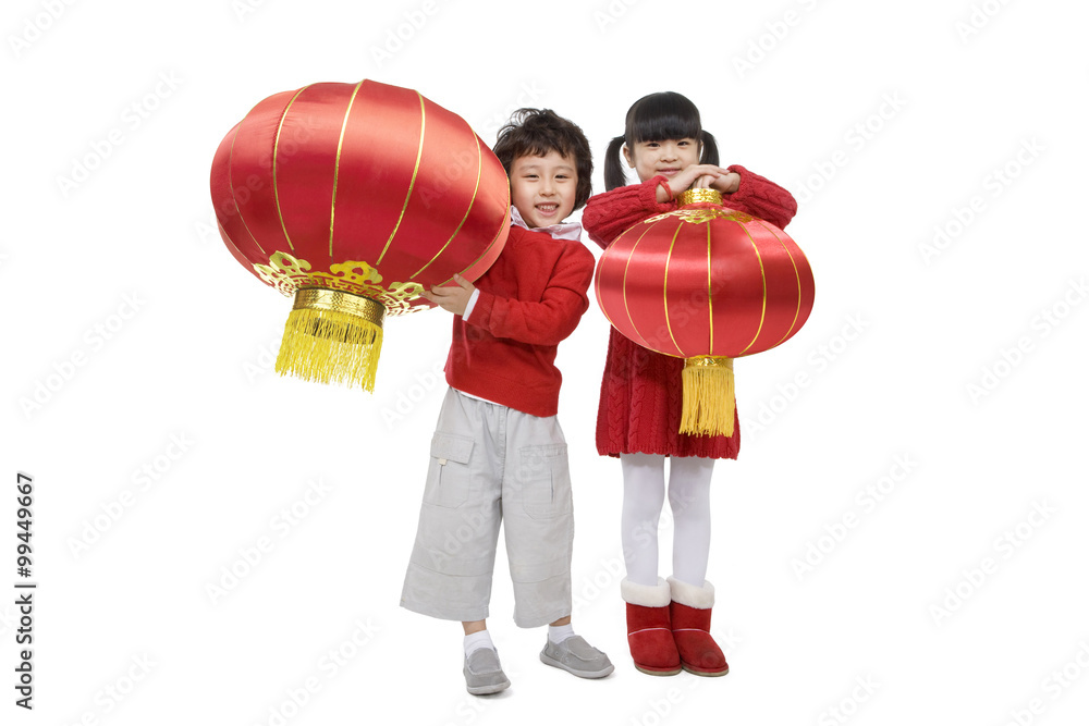 孩子们庆祝中国新年