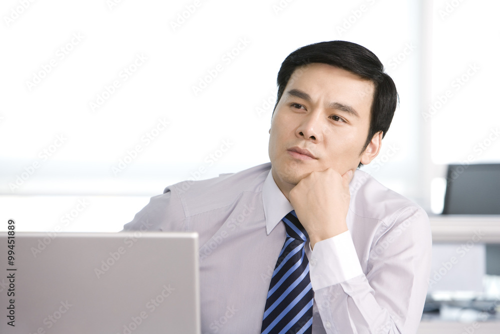 Office worker at his desk