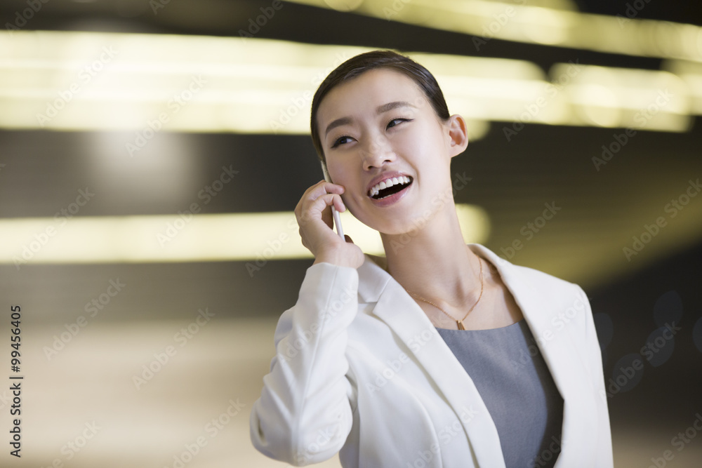 Businesswoman talking on the phone