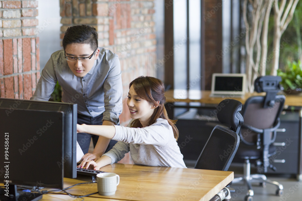 IT workers working in office