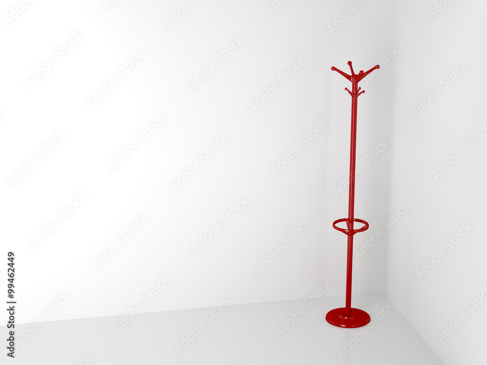 Red coat hanger