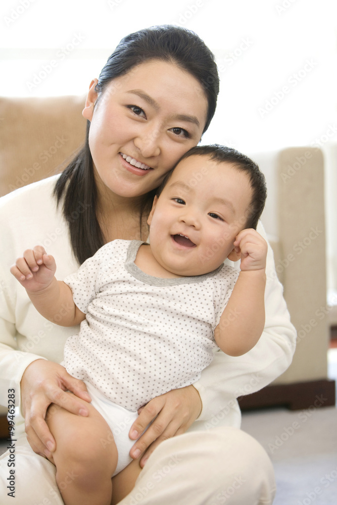 Woman with infant