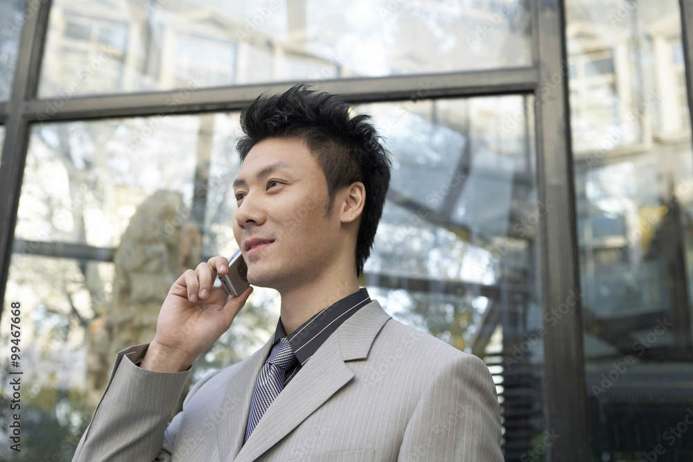 Businessman Talking On Cellphone