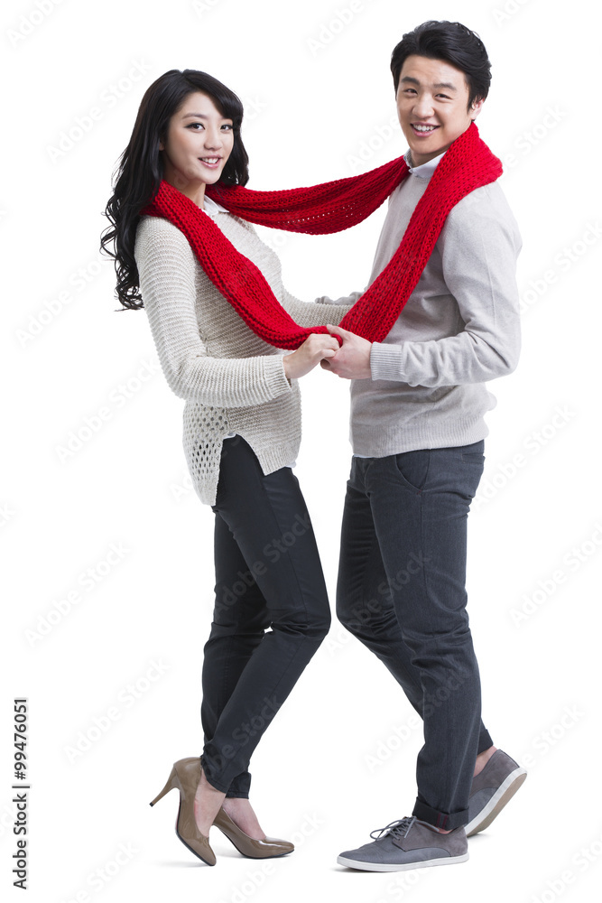 Young couple in Chinese New Year