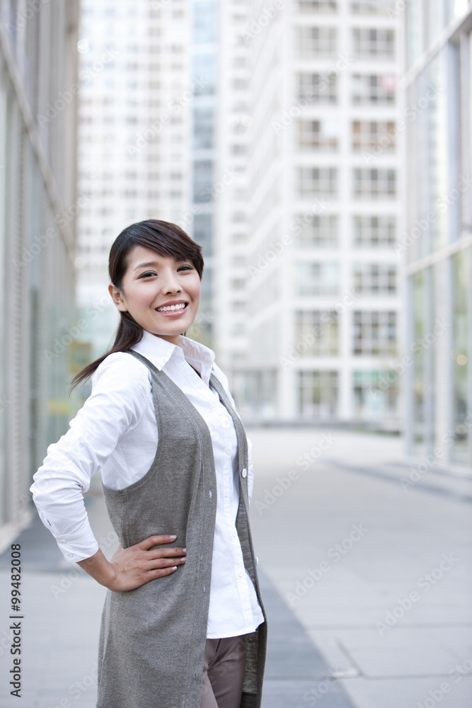 Portrait of young businesswoman