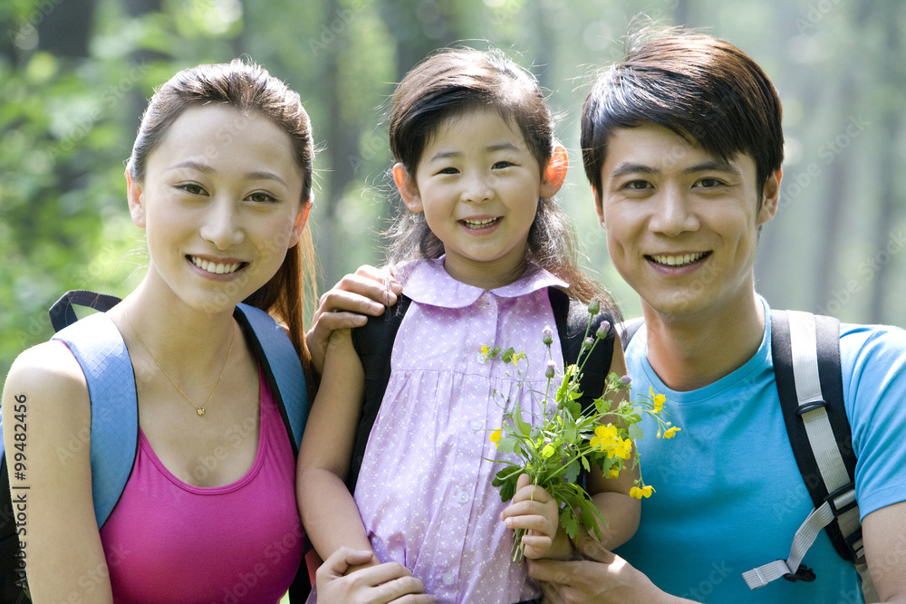 Family in the great outdoors