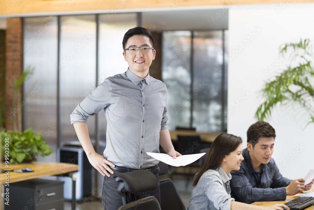 IT workers working in office