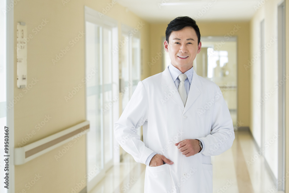 Portrait of doctor in hospital