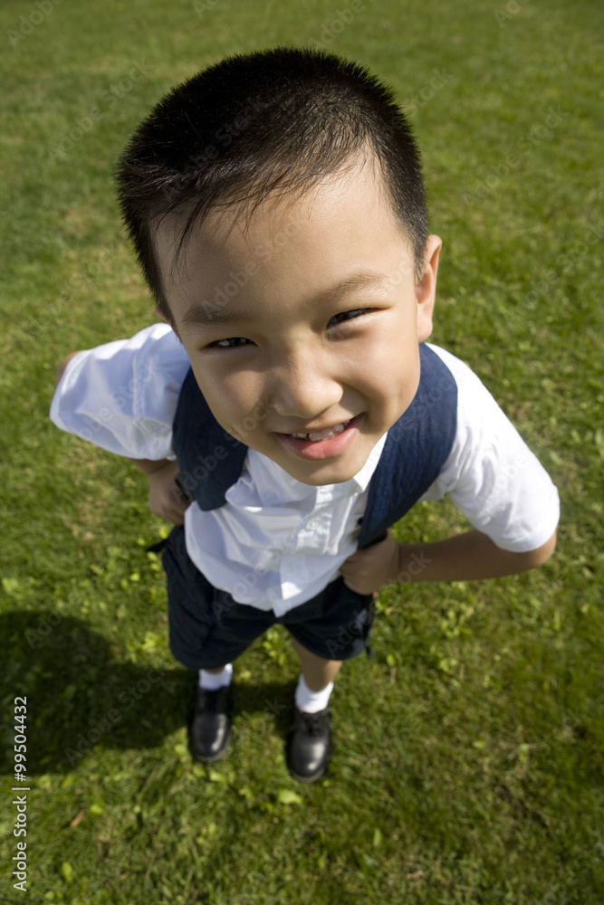 公园里的小学生