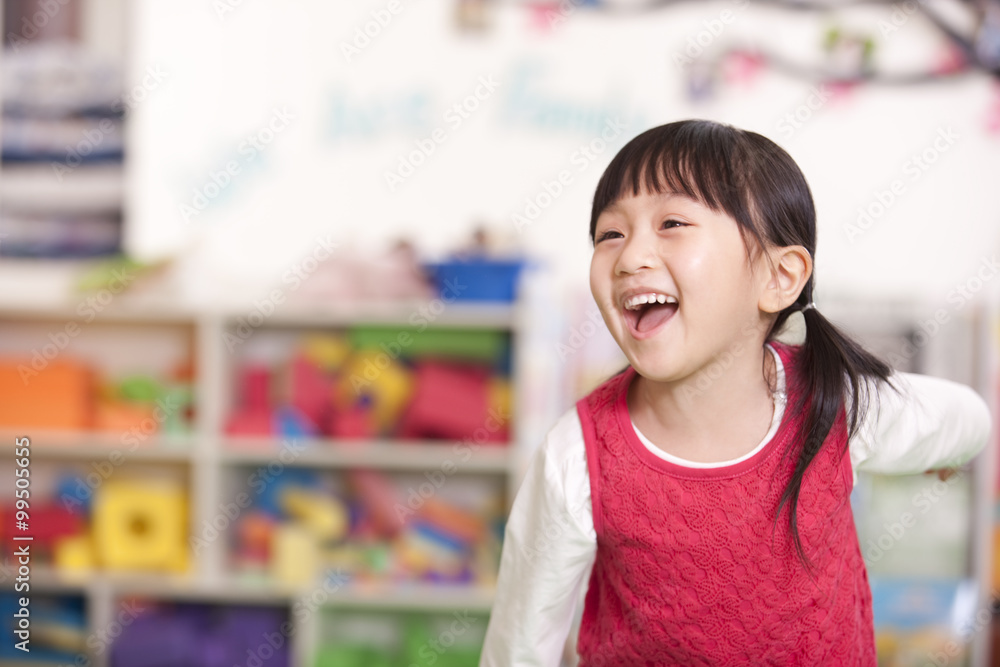 Cute little girl smiling