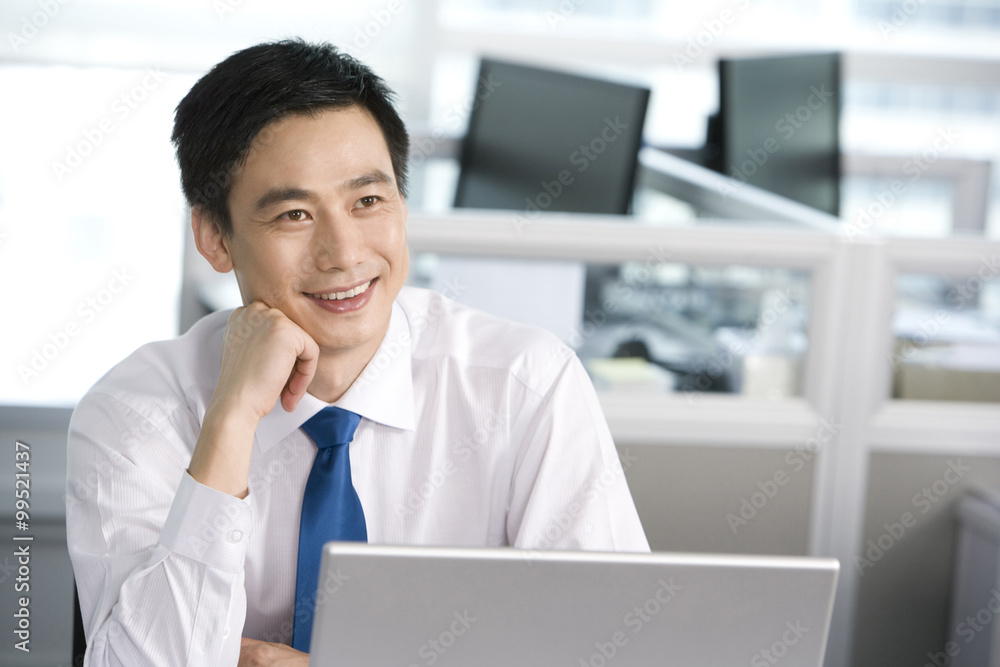 Office worker at his desk