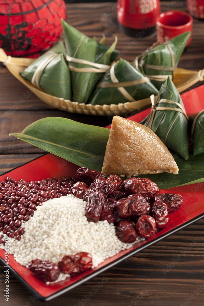 Zongzi and its ingredients