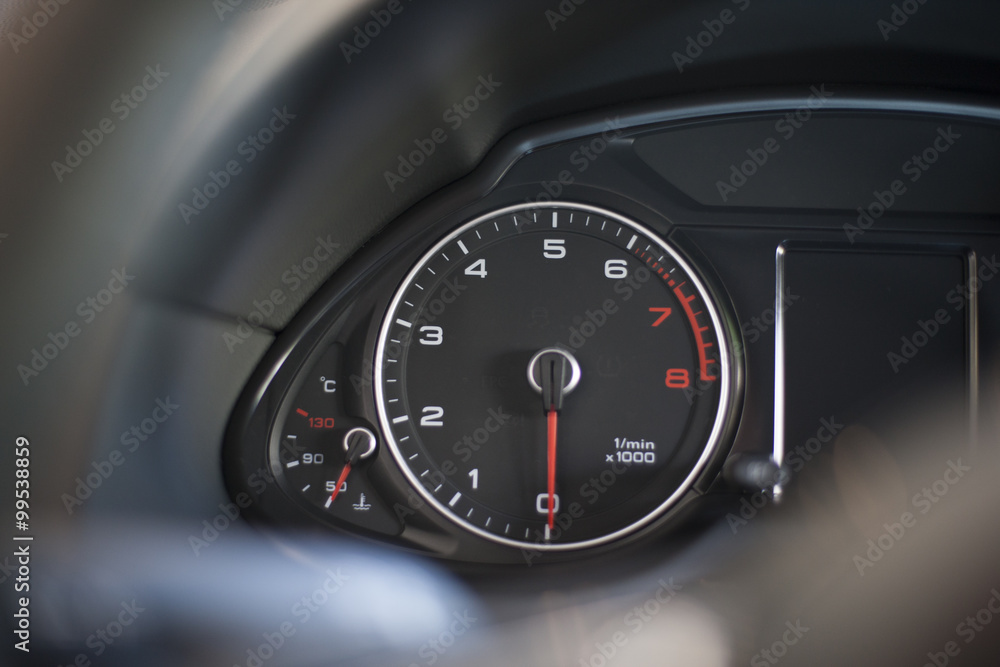 Dashboard in car