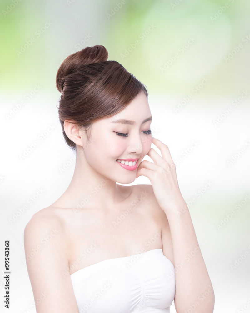 beautiful Skin care woman Face