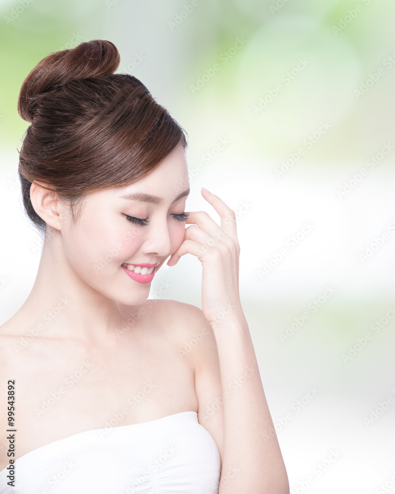 beautiful Skin care woman Face