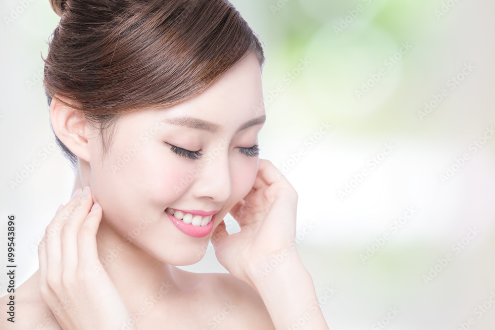 beautiful Skin care woman Face