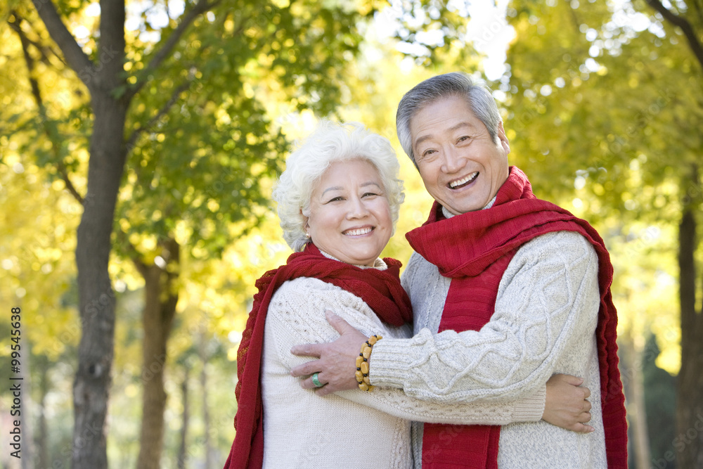 Senior Couple Enjoying a Park Together