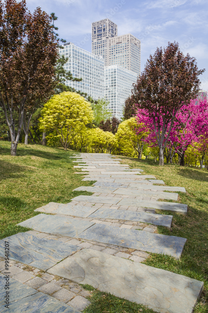 Urban park, China