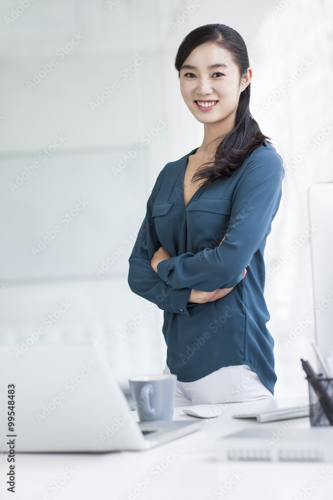 Portrait of young businesswoman