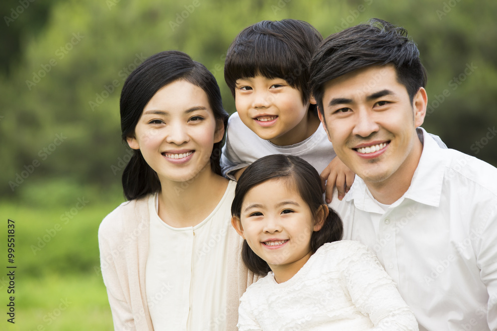 Portrait of happy family