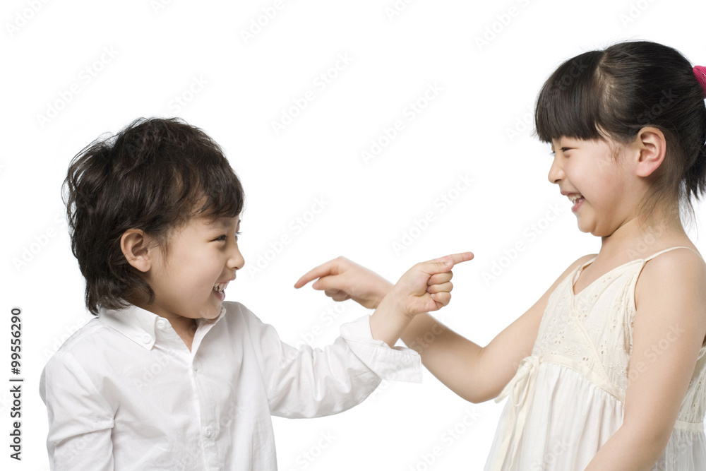 Portrait of two children