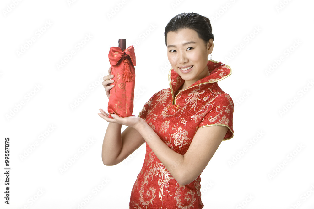 带葡萄酒选择的服务器