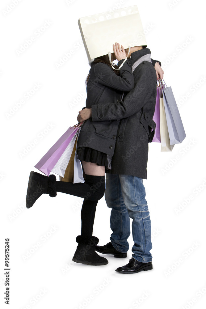 Young couple shopping