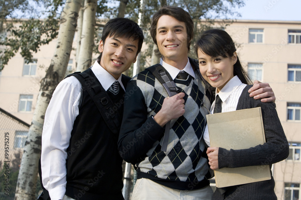 Classmates hanging out