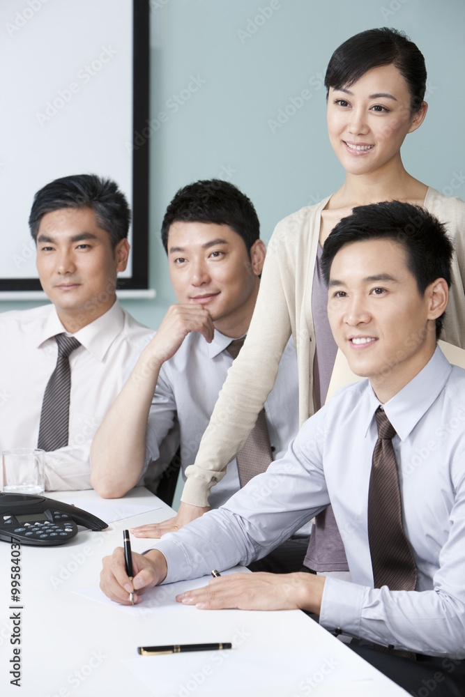 Business Team Watching Presentation