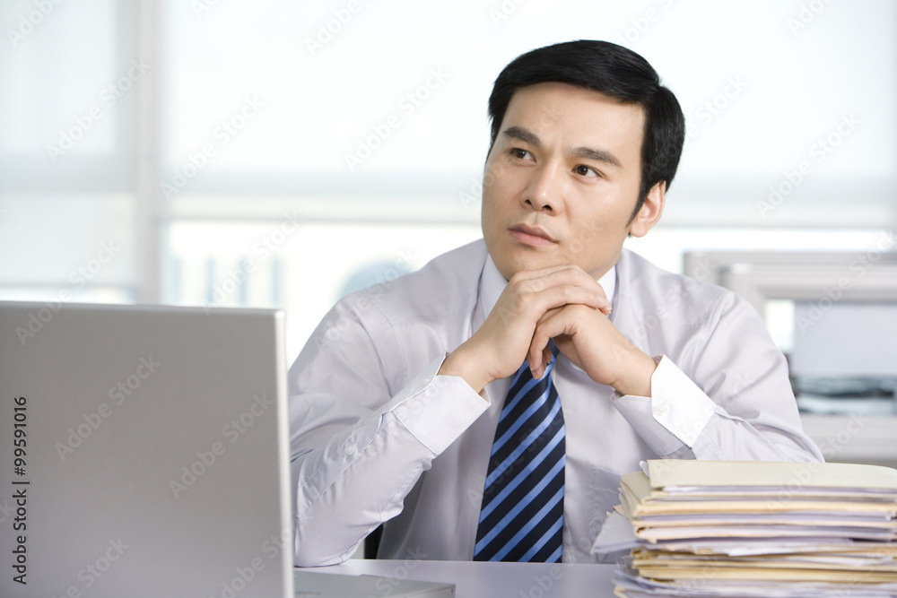 Office worker at his desk