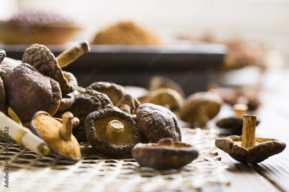 Dried mushrooms