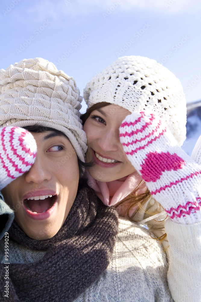 Playful young couple