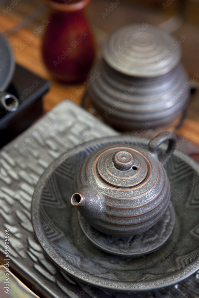 Close up of  Chinese teapot