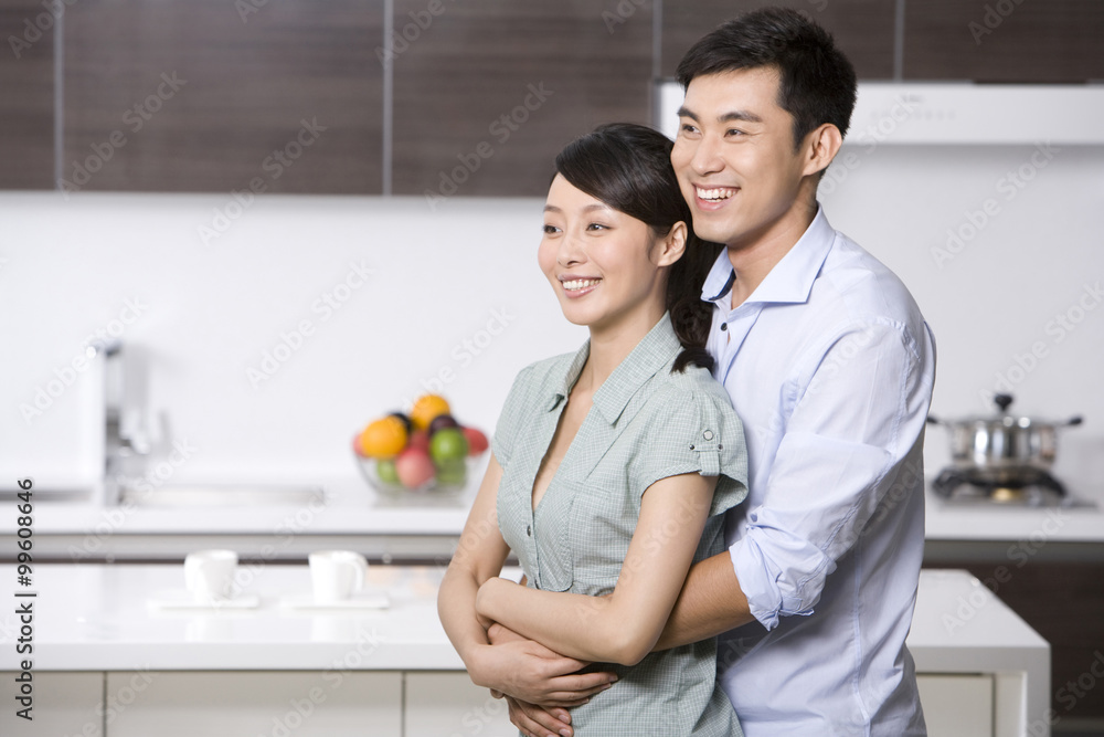 Portrait of a couple in the kitchen