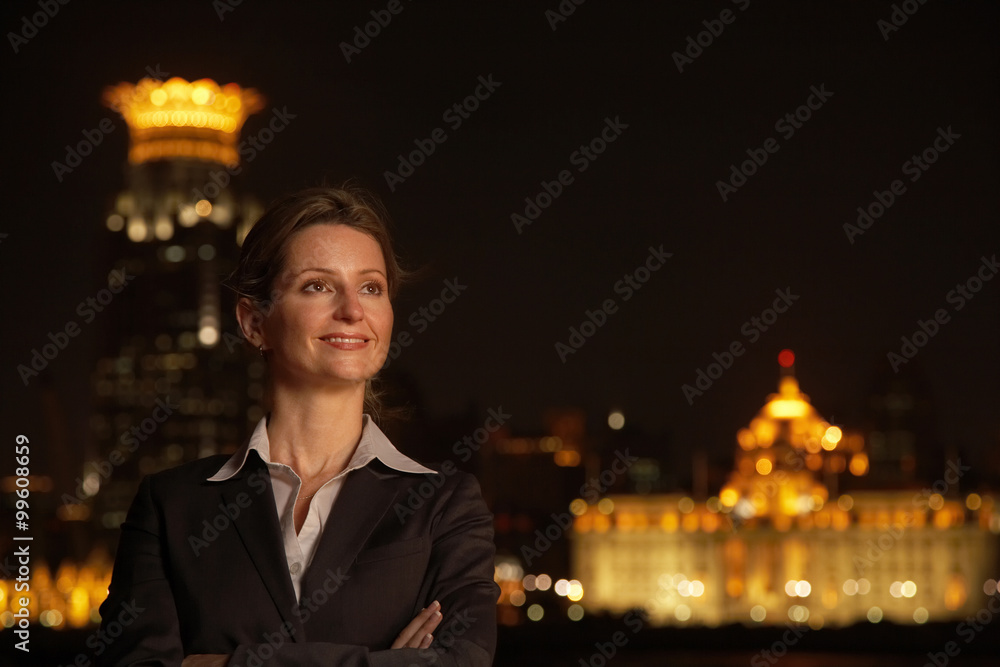 An international business person in Shanghai