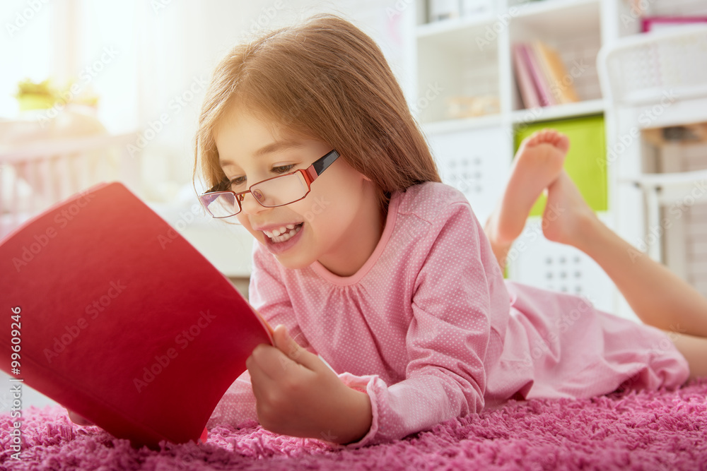 girl reading a book