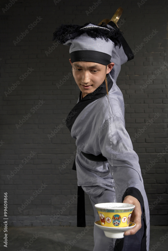 Traditional Chinese waiter