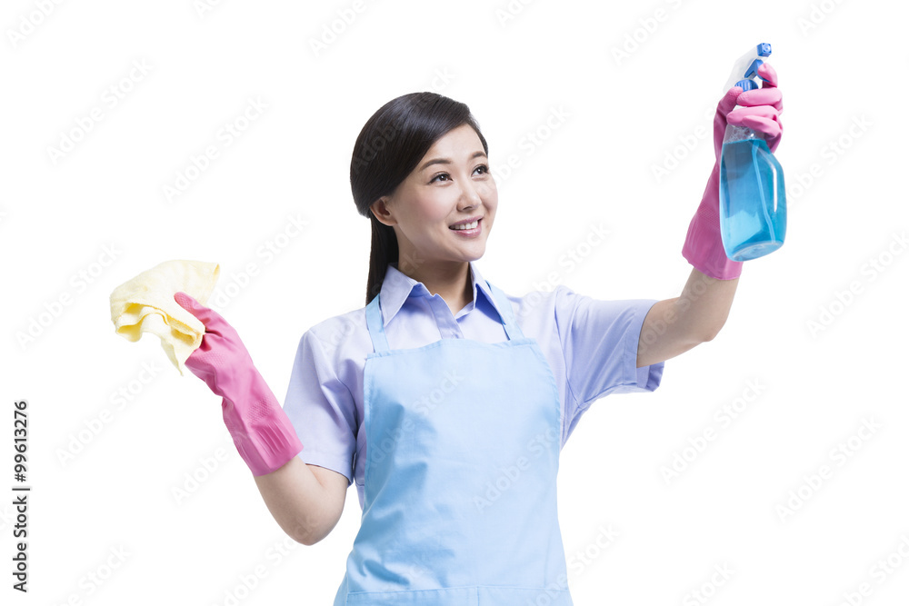 Janitorial staff cleaning