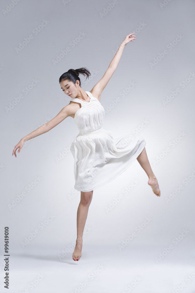 Young woman dancing