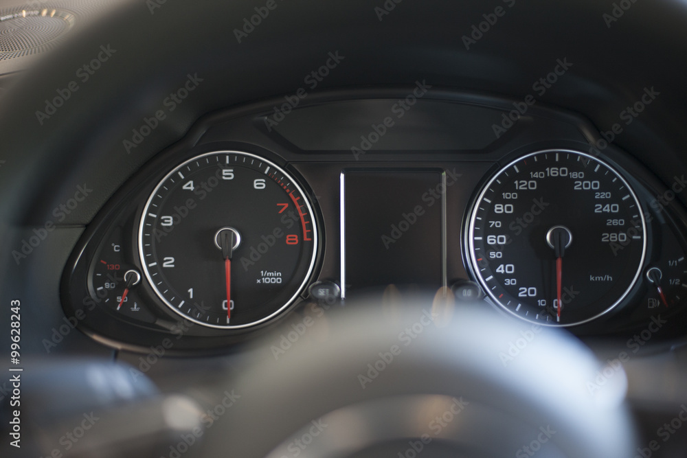 Dashboard in car