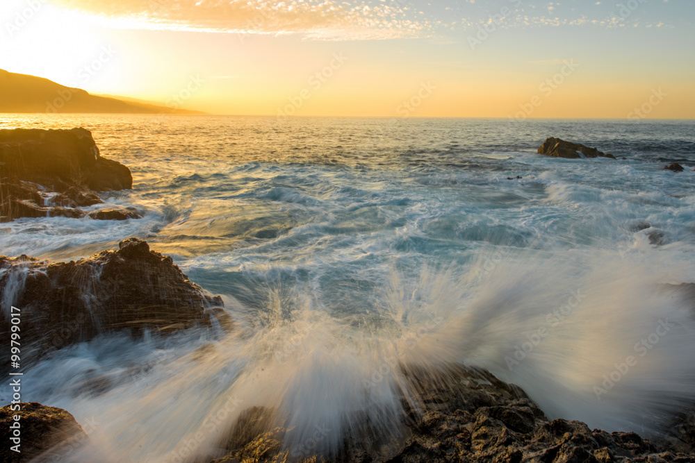 Rocky ocean coast