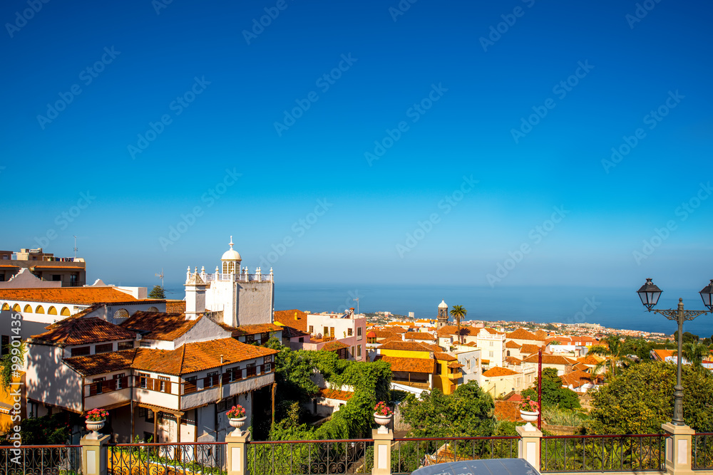 Tropical botanical gardens in La Orotava 