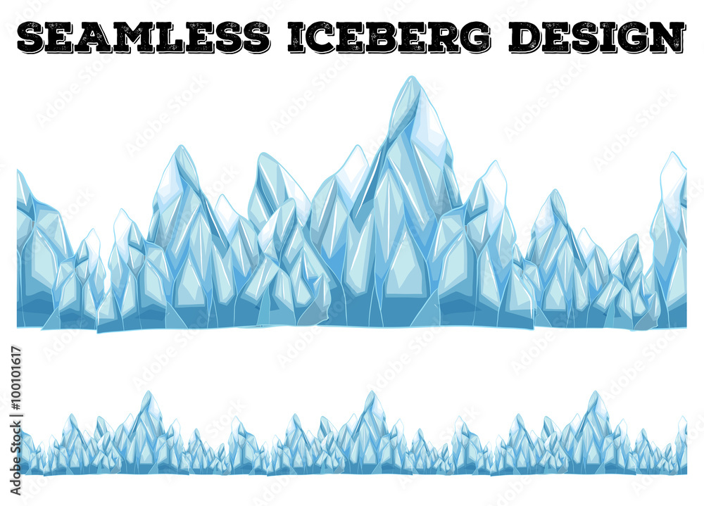 高峰无缝冰山设计