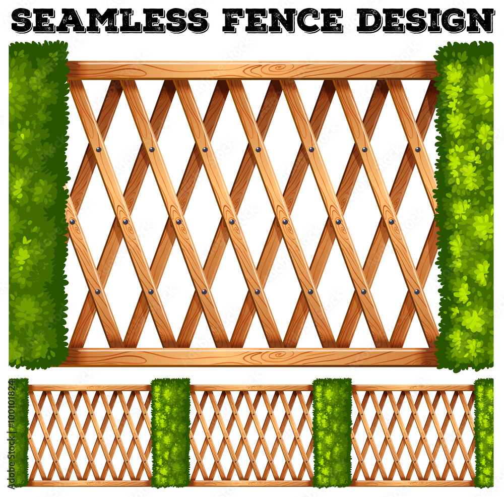 无缝木栅栏设计