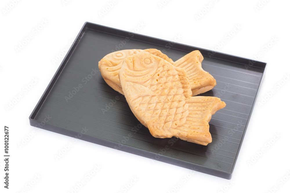 Taiyaki，用普通煎饼或华夫饼面糊制作的日本鱼形蛋糕