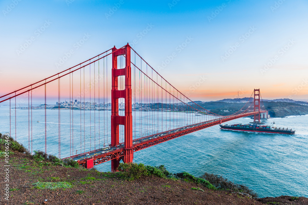 Sunset at Golden Gate Bridge, San Francisco