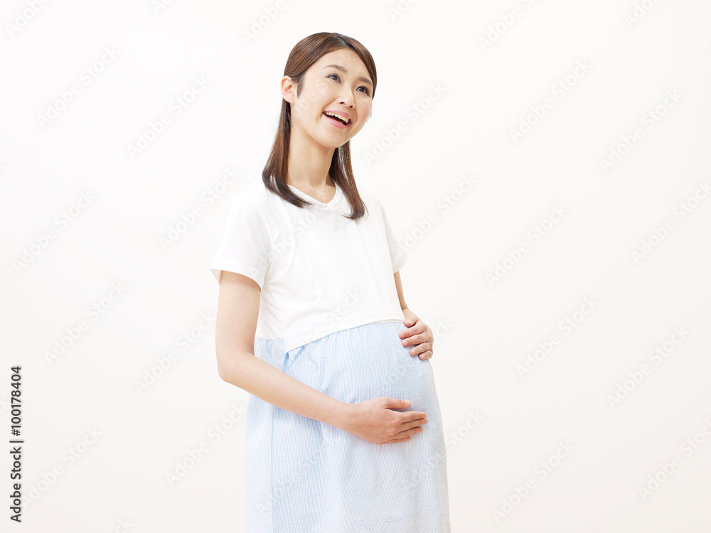 妊婦　笑顔