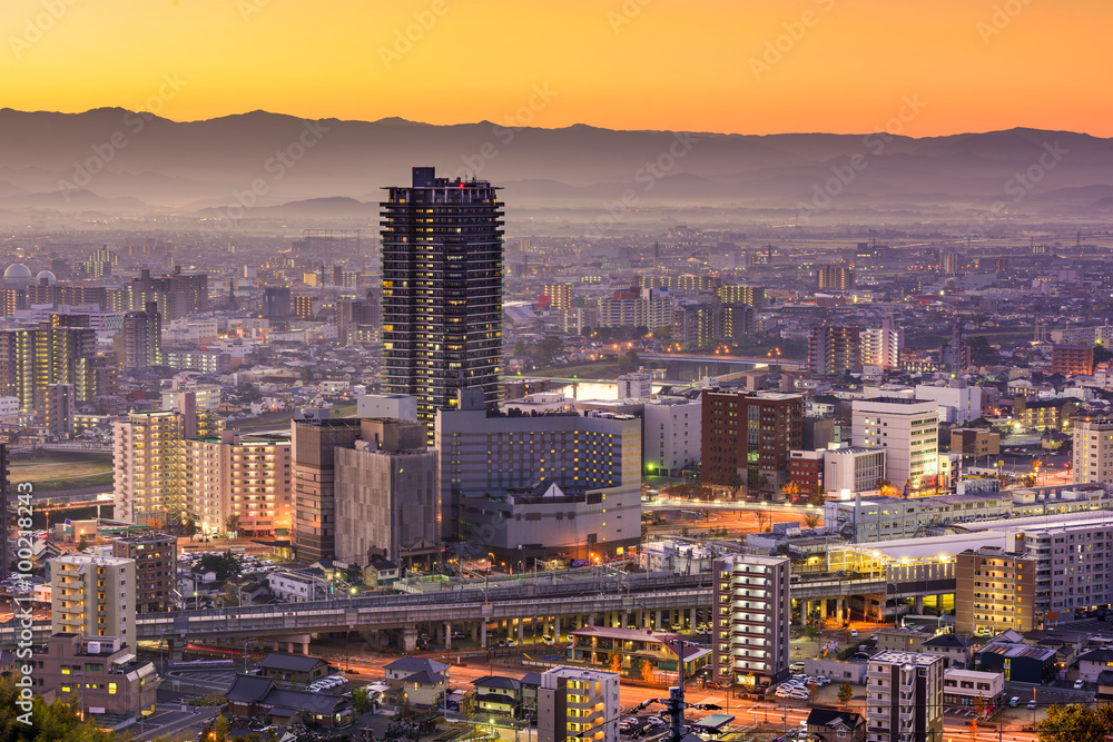 Kumamoto, Japan Skyline.