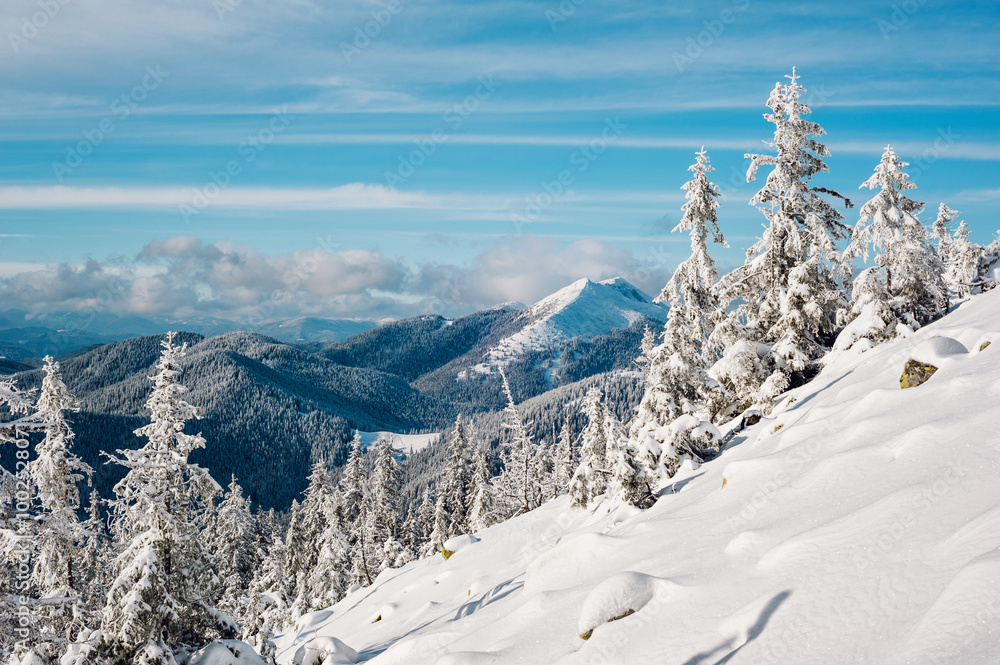 Winter mountains